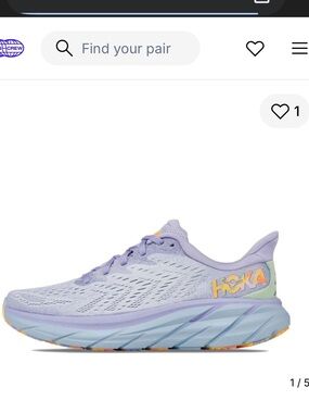 Hoka ONE ONE Clifton 8 'Baby Lavender Tennis Shoes